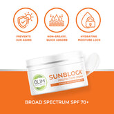 SPF 70 Broad Spectrum Sunblock Sunscreen